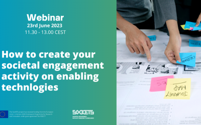 23 June 2023 – Webinar – How to create your societal engagement activity on enabling technologies